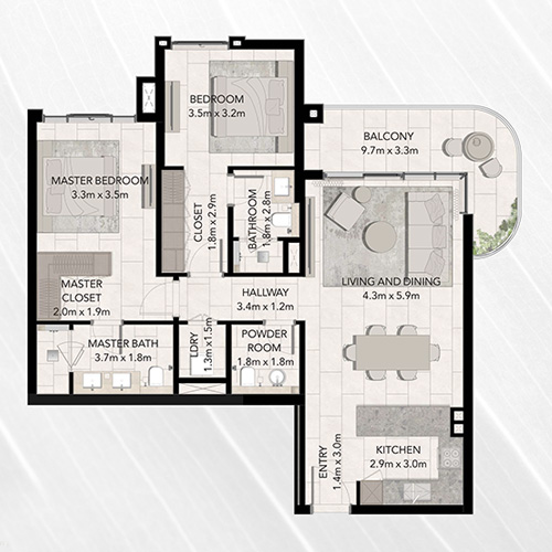 2 Bedrooms
