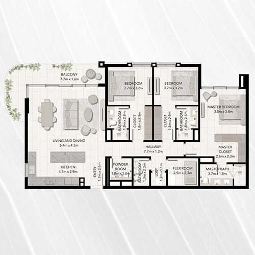 3 Bedrooms